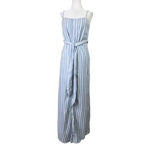 The jetset Diaries TJD stripes Linen blend spaghetti straps Maxi Dress (BNWT)